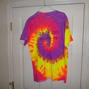 Men's Large Psychedelic Up North Tee Shirt